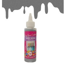 Drip Your Cake DARK SILVER ready to use GLAZE 125g